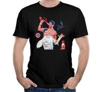 Mens Bernard Tomic Richard Gasquet Novak Djokovic T Shirt Printing L Black