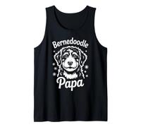 Mens Bernedoodle Papa Funny Bernedoodle Tank Top