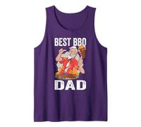 Mens Best BBQ Dad Barbecue Smoking Meat BBQ Grill Grilling Tank Top