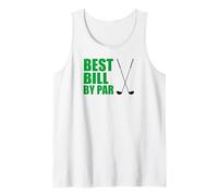 Mens Best Bill By Par Golfer Name Pun Tank Top