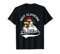 Mens Best Clucking Dad Ever Chicken Dad Cool Rooster Father T-Shirt