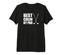 Mens Best Colin by Par Golfer Name Pun Premium T-Shirt