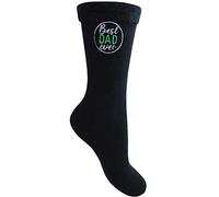 Men's Best Dad Ever Soft Thermal Bed Socks (Midnight Black)