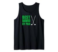 Mens Best David by Par Golfer Name Pun Tank Top