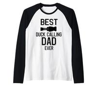 Mens Best Duck Calling Dad Ever Raglan Baseball Tee