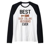 Mens Best Duck Calling Husband Ever Duck Hunting Raglan Baseball Tee