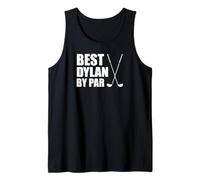 Mens Best Dylan by Par Golfer Name Pun Tank Top