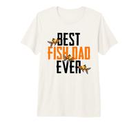 Mens Best Fish Dad Ever, Goldfish Owner, Aquarium Fish Premium T-Shirt