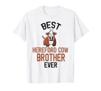 Mens Best Hereford Cow Brother Ever Value Graphic T-Shirt
