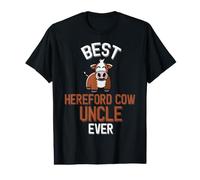 Mens Best Hereford Cow Uncle Ever Cute Cattle Value Graphic T-Shirt