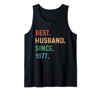 Mens Best Husband Since 1977 49th Wedding Anniversary Epic Couple Tank Top