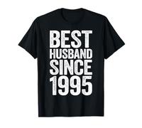 Mens Best Husband Since 1995 T-Shirt 25th Wedding Anniversary T-Shirt