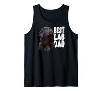 Mens Best Lab Dad Chocolate Lab Dad The Lab Father Brown Labrador Tank Top