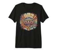 Mens Best Leathercraft Dad Leatherworker Tooling Art Premium T-Shirt