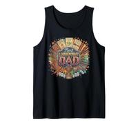 Mens Best Leathercraft Dad Leatherworker Tooling Art Tank Top