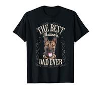 Mens Best Malinois Dad Ever Funny Belgian Malinois Gifts Vintage T-Shirt