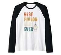 Mens Best Pigeon Dad Ever Bird Lover Appreciation Raglan Baseball Tee