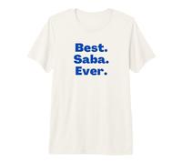 Mens Best Saba Ever Hebrew Grandfather Premium T-Shirt