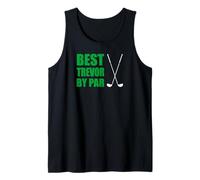 Mens Best Trevor by Par Golfer Name Pun Tank Top