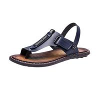 Men's Big Toe Bone Corrector Sandals, Men Summer Adjustable the Heel Strap Breathable Beach Clip Toe Sandals, Comfy Outdoor Holiday Slip on Slippers, for Travel and Summer Beach Pool(Blue,8.5 UK)