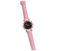 Men's Big Watches Roman Scale Dotted Point Women's Little Belt Watch Women's Watch (Pink, One Size)