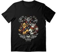 Mens Biker Birthday Mice Graphic from Unisex Mars Sleeve Tee Cotton T-Shirt for Friends Mothers Day Multicolor(Small)