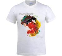 Men's Billie Holiday Stay with Me Sport Crew Neck T-Shirts White S