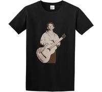 Men's Billy Bragg Mermaid Avenue - Woody Guthrie Cotton T Shirt Black