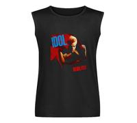 Men's Billy Idol Rebel Yell Sleeveless T-Shirt Vest Black L