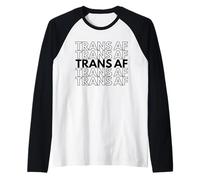 Mens Bisexual Transexual FTM MTF Transgender Gift Trans AF Raglan Baseball Tee