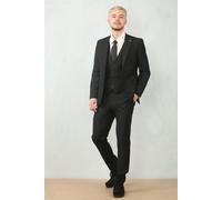 Men's Black 3 Piece Formal Tailor Fit Prom Suit Workwear Business Prom