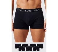 Mens Black 7 Pack Man Trunks, Black XL