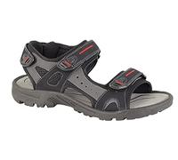 Select Sport Sandals – PDQ Creek Adventure Sports, Black/Grey PU, 3-touch Fastening – UK 7
