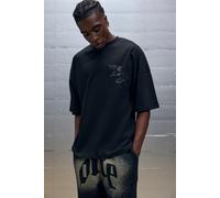 Mens Black Clear Printed The Last One Graphic T-Shirt, Black S