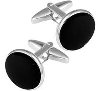 Mens Black Cufflinks For Men, Elegant Wedding, Formal Dress Accessories, Timeless Cuff Links Set for Groom, Father, Husband, Boyfriend, for Business Attire, Special Occasions