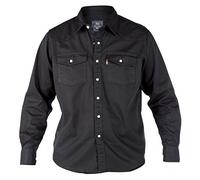 Mens Black Denim Shirt (4XL)