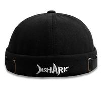 Mens Black Docker Cap Brimless Hats Beanie Hat Skull Cap Worker Sailor Cap Rolled Cuff Retro Brimless Cap