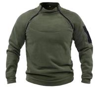 Men's Black Fleece Mens 3/4 Zip Pullover Dress Shirts for Men Winter Hoodie for Men Pullover Men Winter Jackets Mens White Hoodie Funny Christmas Jumpers Men Chef Jacket Mens （Green, L