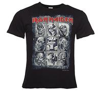 Mens Black Iron Maiden Nine Eddies T Shirt from Amplified