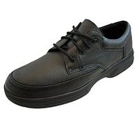Mens Black Lace Up Dr Keller Brian Comfort Shoes - Black-UK 6