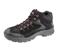 Mens Black Lace Up Mid Trail Boot - Ontario - Black - size UK Mens Size 6