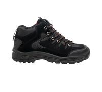 Mens Black Lace Up Mid Trail Boot - Ontario - Black - size UK Mens Size 9