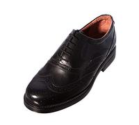 Scimitar Mens Wide Fit Formal Lace Up Brogues Shoes (9, Black)