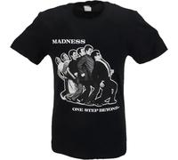 Mens Black Madness One Step Beyond Funny t Shirts for Men