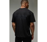 Mens Black MAN Active Better Than Yesterday Oversized T-Shirt, Black M