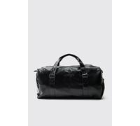 Mens Black MAN PU Duffle Bag, Black ONE SIZE
