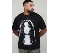 Mens Black Plus Oversized Selena Gomez License Print T-Shirt, Black 5XL