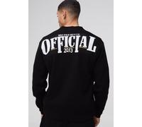 Mens Black Regular Fit Official Graphic Knitted Cardigan, Black M