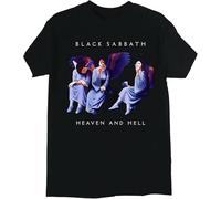 Men's Black-Sab Bath T-Shirt Heaven and Hell Black Funny Cotton Tee Gift Men Black