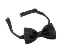 Mens Black Satin Bow Tie Pre Tied Available
